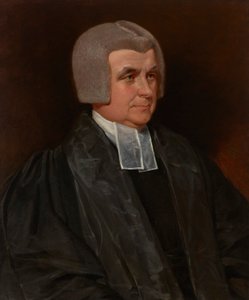 Portrait of the Reverend Dr. John Wingfield (1760-1825), Canon of Worcester Cathedral, half-length, in a black gown and white bands by John Constable