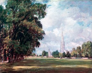 Salisbury Cathedral from Lower Marsh Close by John Constable