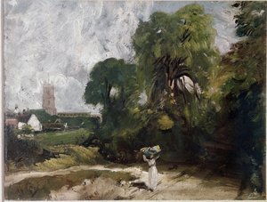 Stoke-by-Nayland by John Constable