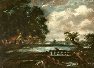 Study for The Leaping Horse (View on the Stour) by John Constable