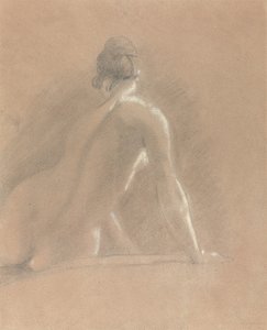 Study of a female nude, seen from behind by John Constable