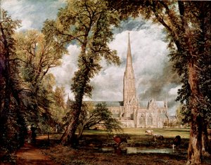 The Cathedral of Salisbury Seen from the Bishop