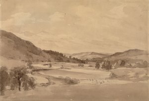 The Derwent Valley with Chatsworth in the Distance by John Constable