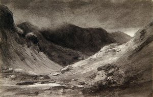The vale of Newlands: A very stormy afternoon by John Constable