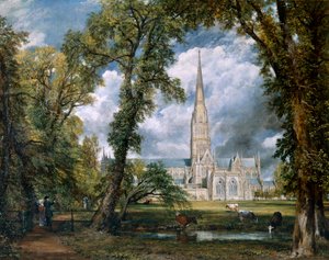 View of Salisbury Cathedral from the Bishop