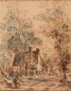 Water Lane, Stratford St. Mary by John Constable