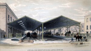 Arrival and Departure Shed, London, 1839
