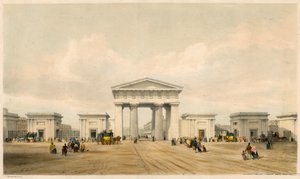 Entrance Portico of Euston Grove Station, London