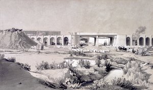 Hampstead Road Bridge, 5th October 1836 by John Cooke Bourne
