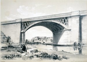 Nash Mill Bridge, near Kings Langley, Hertfordshire, 1839 by John Cooke Bourne