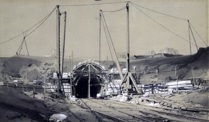 Primrose Hill Tunnel, April 1837 by John Cooke Bourne