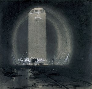 Working shaft, Kilsby Tunnel, Northamptonshire, 8th July 1837 by John Cooke Bourne
