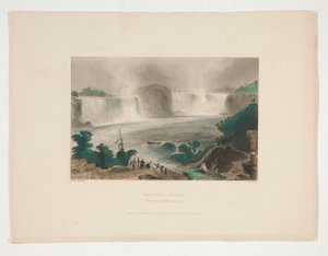 Niagara Falls (From near Clifton House), illustration for Nathaniel Parker Willis by John Cousen