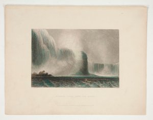 Niagara Falls from the Ferry, illustration for Nathaniel Parker Willis by John Cousen