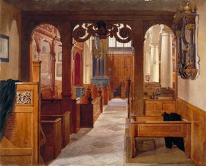 Interior of Charterhouse Chapel, London, 1885