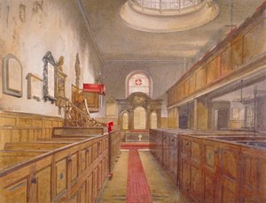 Interior of Holy Trinity, Minories, London, 1881