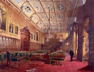 Interior of Ironmongers Hall, London, 1888
