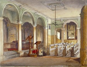 Interior of the chapel at Emanuel Hospital almshouses, Buckingham Gate, Westminster, London