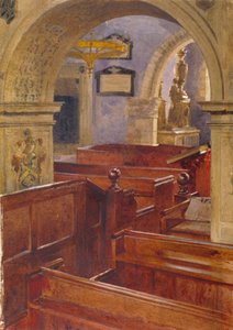 Interior View of All Saints Church, Chelsea, London, 1880