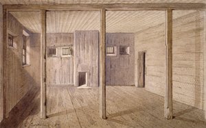 Interior view of White Lyon Prison, Borough High Street, Southwark, London, 1887