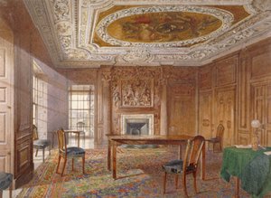 Interior view of the Oak Room, New River Head, Finsbury, London, 1886 by John Crowther