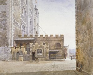 Ordnance Office at the Bottom of the White Tower, Tower of London, Stepney, London by John Crowther