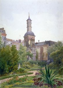 The Tower of the Church of St Botolph, Aldersgate, City of London, 1886 by John Crowther