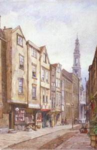 View of Drury Court, Looking Towards St Mary le Strand, Westminster, London, 1882