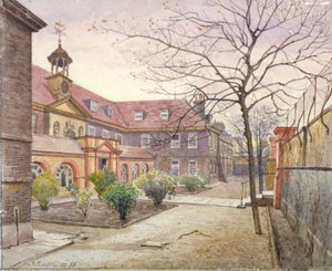 View of Grey Coat Hospital, Greycoat Place, Westminster, London, 1886
