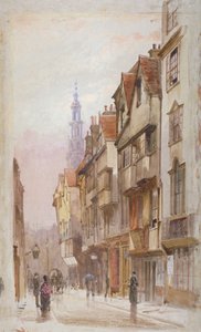 View of Wych Street, Westminster, looking east from New Inn gateway, London