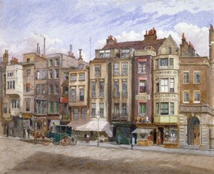 View of commercial premises in the Strand, Westminster, London by John Crowther
