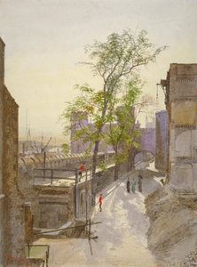 View of Store Rooms Looking West from Cradle Tower, Tower of London, Stepney, London