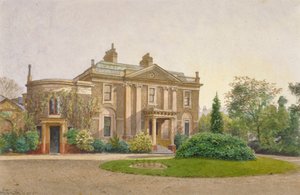 View of the Front of Carroun House, South Lambeth Road, Lambeth, London by John Crowther