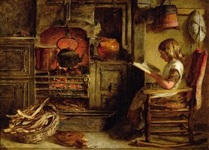 The Cottage Fireside by John Dawson Watson