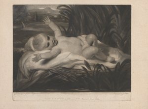 Moses in the Bulrushes (Reclining Child) by John Dean