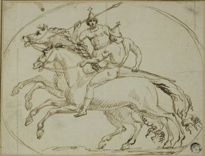 Two Mounted Warriors