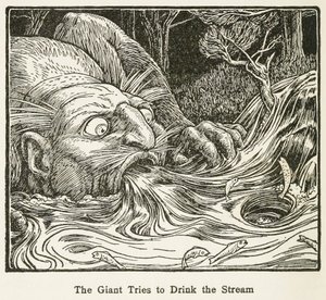 The Giant Tries to Drink the Stream, from Europa