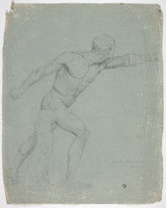 The Borghese Gladiator from the Statue in Rome by John Downman