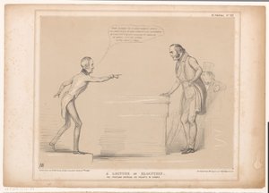 Caricature with Roebuck and Lord Bentinck