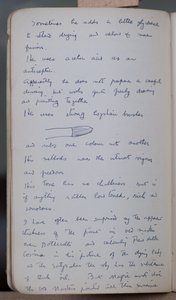 Sketch book containing 60 sketches and illustrations, writings on tempera paint and artists including Botticelli by John Duncan
