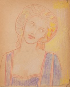 Untitled [Medieval female figure] by John Duncan