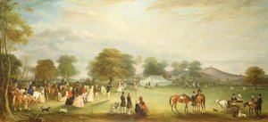 Archery Meeting in Bradgate Park, Leicestershire, 1850 by John E. Ferneley
