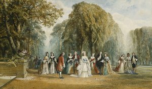 The Introduction: Elegant Figures in a Garden by John Edmund Buckley