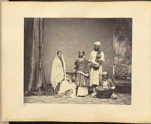 Group of Musicians and Nautch Girl