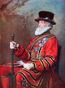 A Yeoman of the guard by John Everett (after) Millais