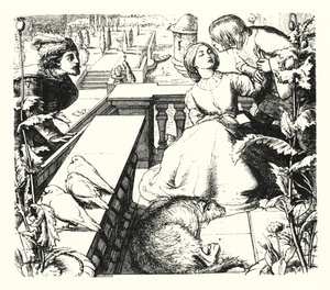 The Day-Dream by John Everett (after) Millais