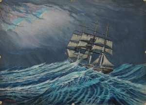 A Sailing Ship, Late 19th Century - Mid 20th Century by John Everett