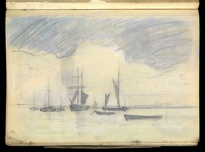 Seascape, Sketchbook by John Everett