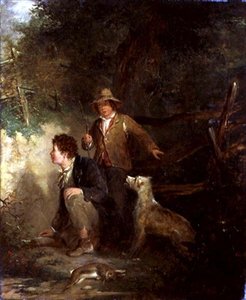 Boys Rabbiting by John Everett Millais