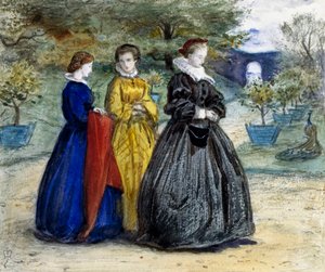 Mary Queen of Scots and Her Attendants by John Everett Millais